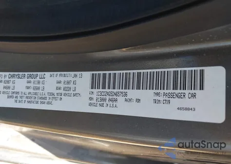 2013 Dodge Avenger Se V6 z USA, uszkodzony, nr VIN 1C3CDZAG5DN657536